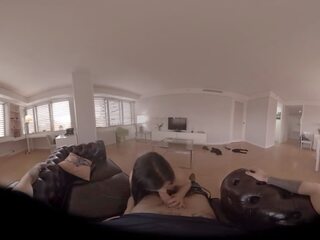 Virtual dirty clip 360 swell brunette giving the best POV blowjob