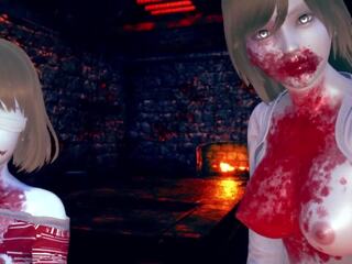 Inviting undead zombi niñas querer a comer usted vivo: hd adulto vídeo f6