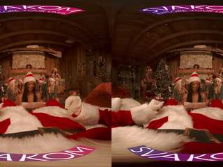 VRBangers Christams Orgy with Abella Danger and her 7 attractive Elves VR xxx film