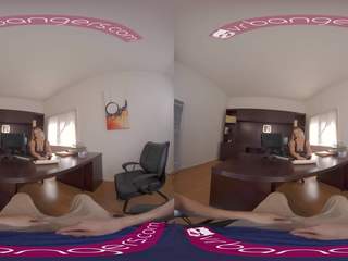 VR BANGERS Wide start Pussy randy Blonde Accountant VR adult clip